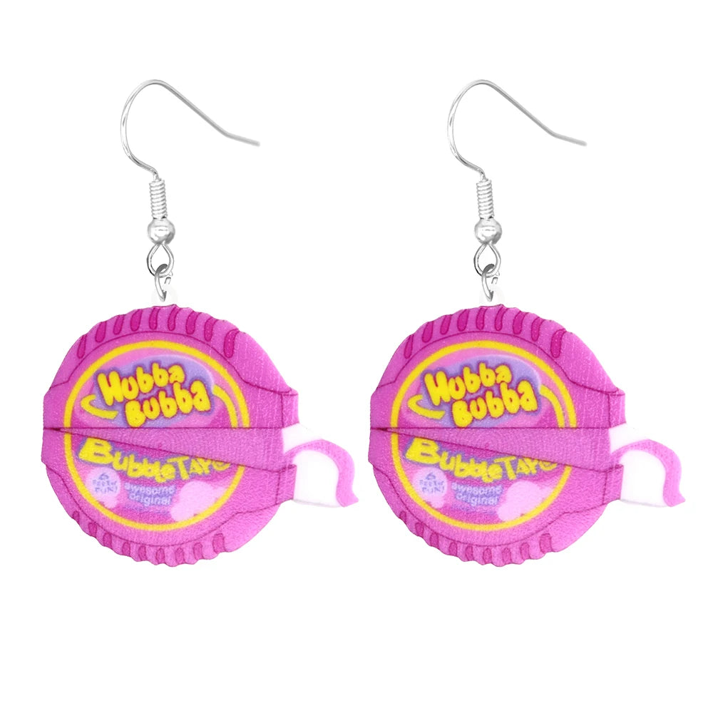 Pink Y2K Acrylic Earrings (Individual Pairs)