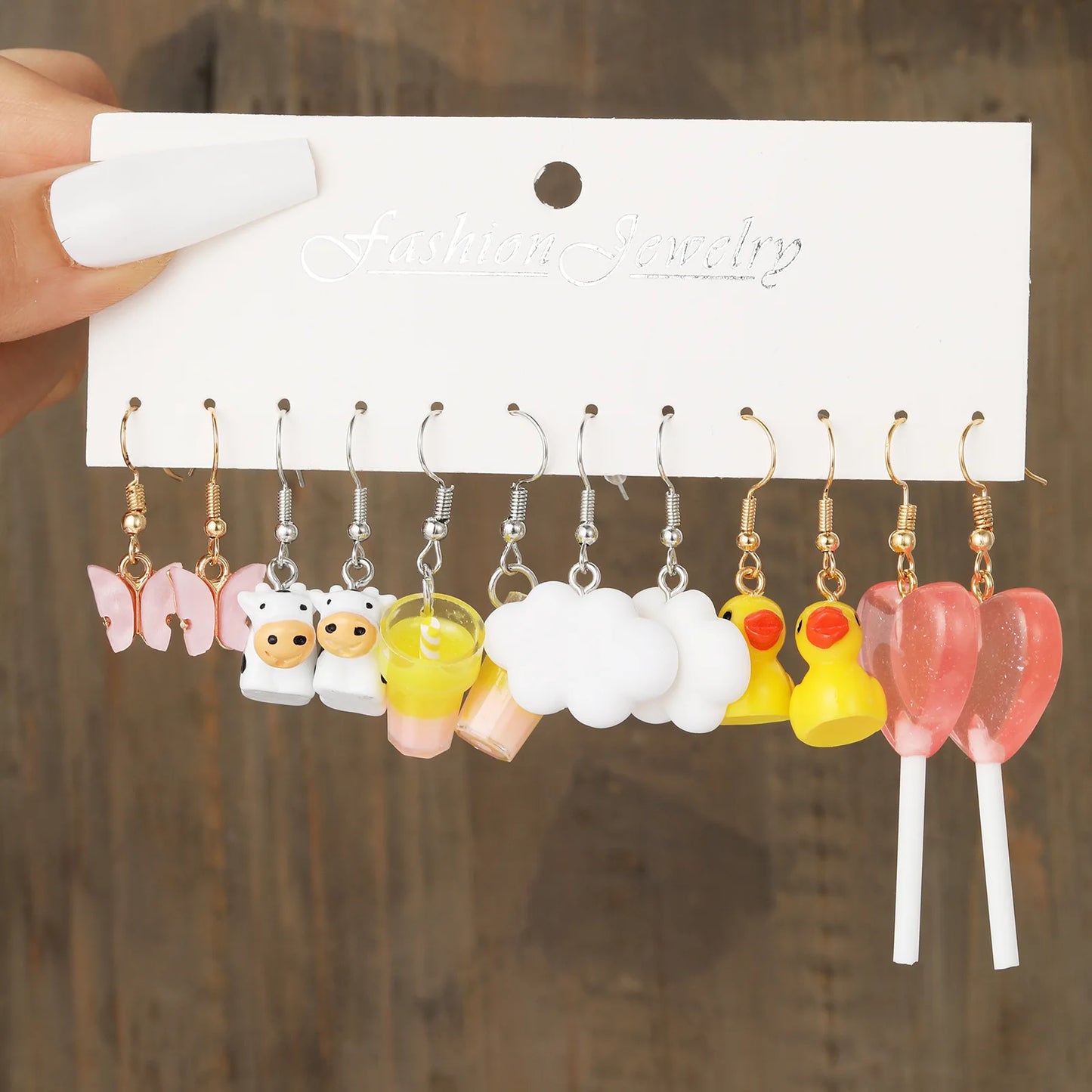 Candy Color Acrylic Small Earrings (Sets)