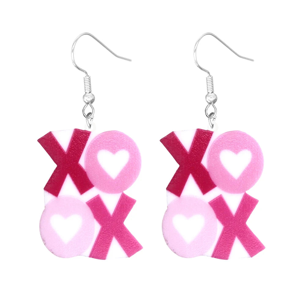 Pink Y2K Acrylic Earrings (Individual Pairs)