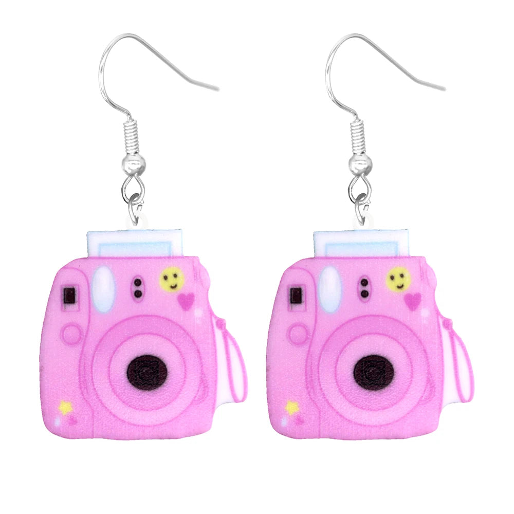 Pink Y2K Acrylic Earrings (Individual Pairs)