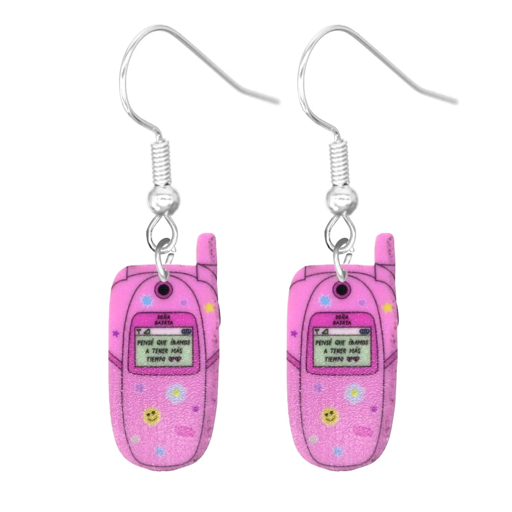 Pink Acrylic Earrings (individual Pairs)