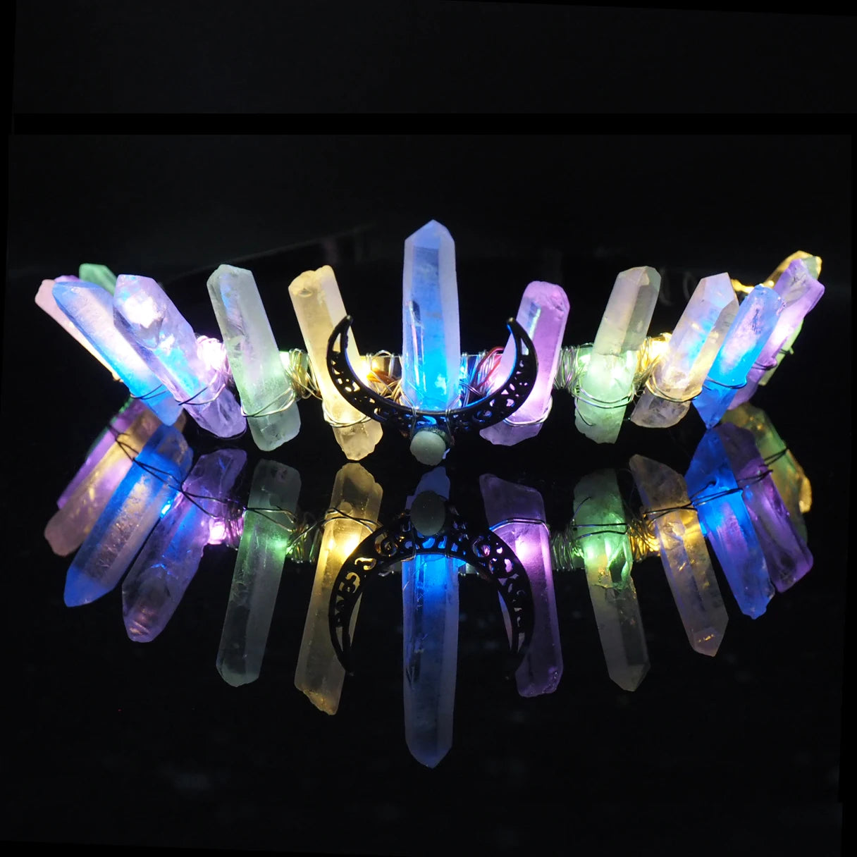 Light Crystal Quartz Crowns