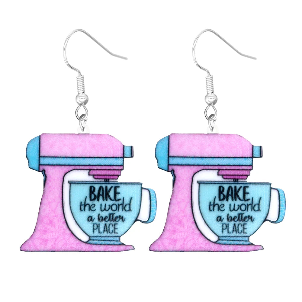 Pink Y2K Acrylic Earrings (Individual Pairs)