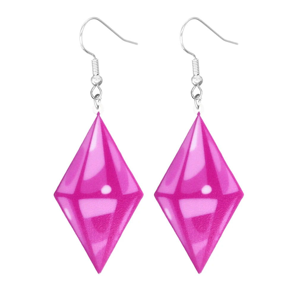Pink Y2K Acrylic Earrings (Individual Pairs)