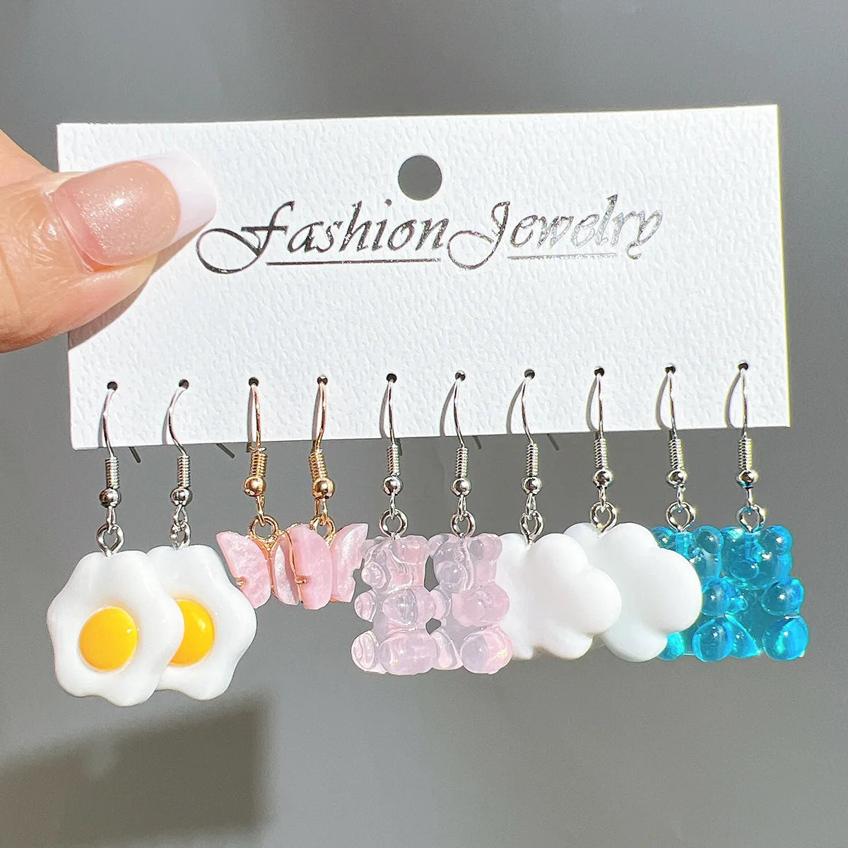 Candy Color Acrylic Small Earrings (Sets)