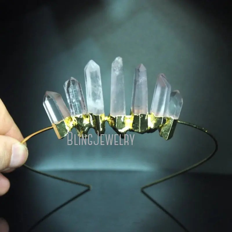 Light Crystal Quartz Crowns