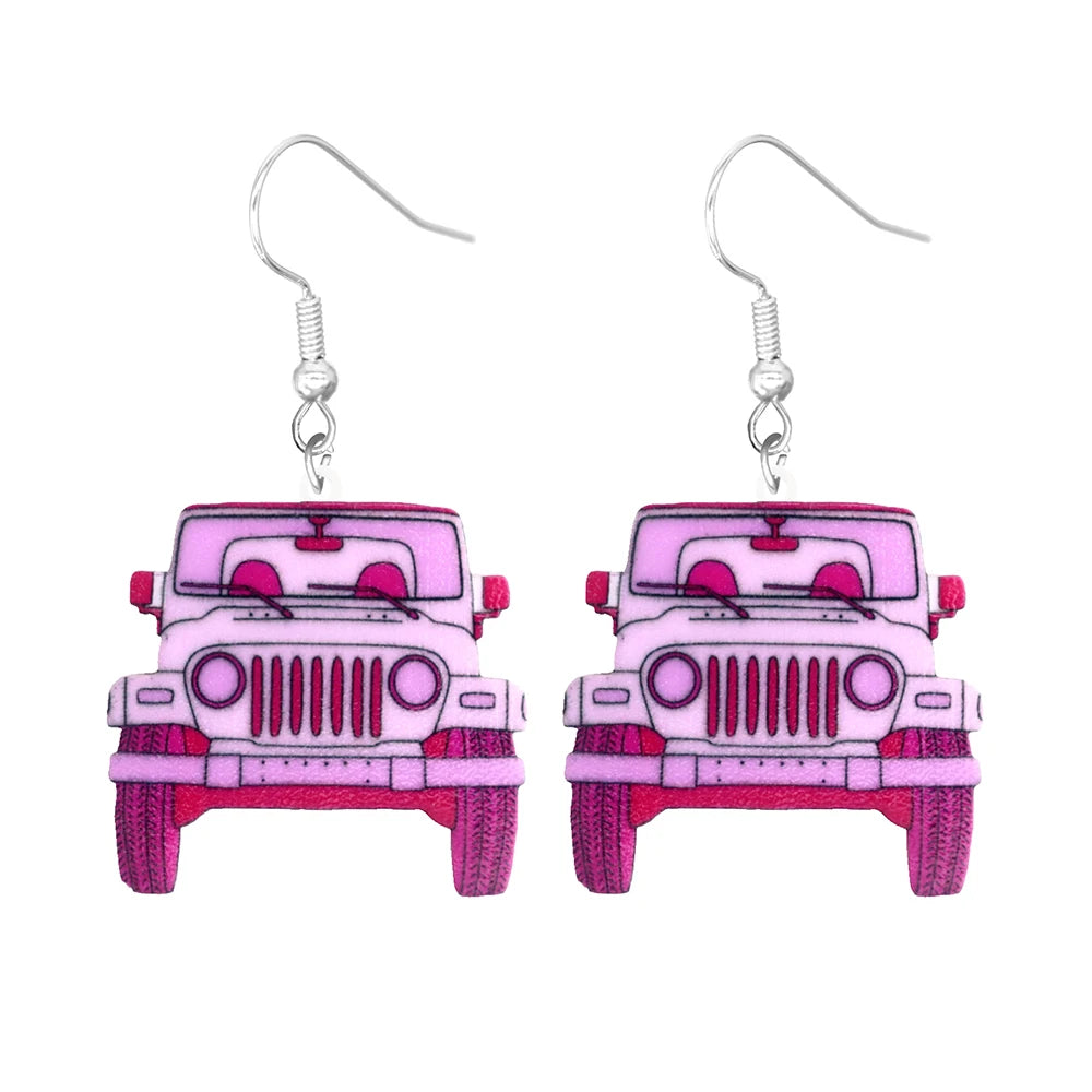 Pink Y2K Acrylic Earrings (Individual Pairs)