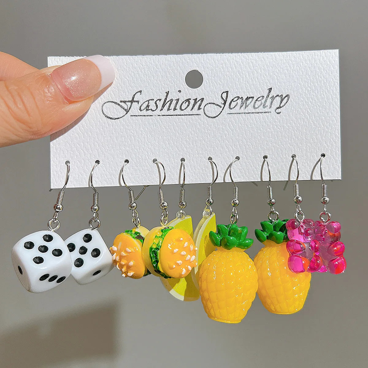 Candy Color Acrylic Small Earrings (Sets)