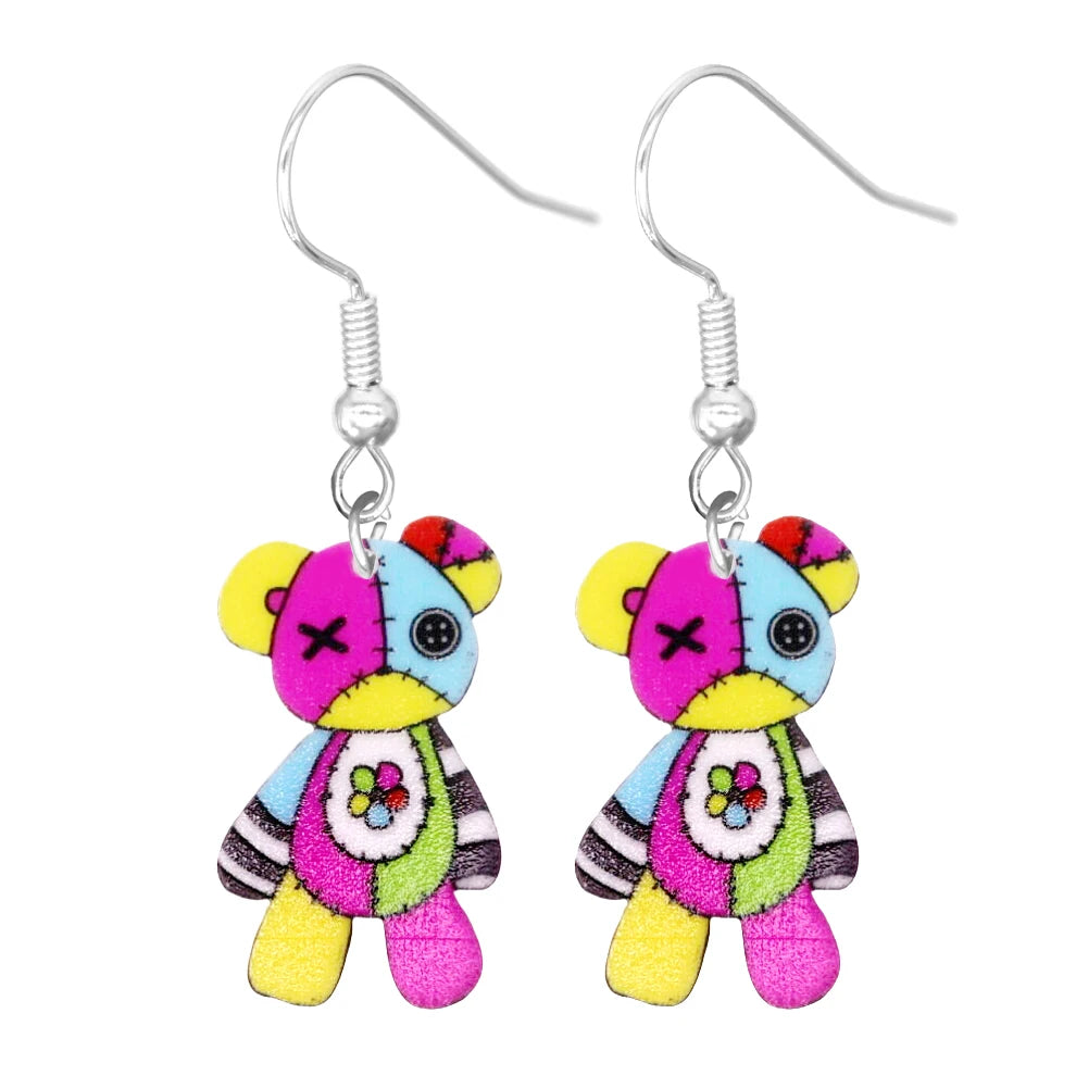 Pink Acrylic Earrings (individual Pairs)