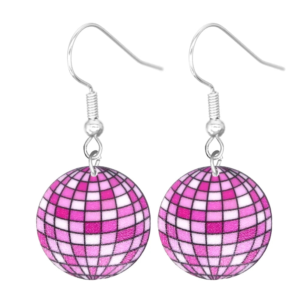 Pink Acrylic Earrings (individual Pairs)