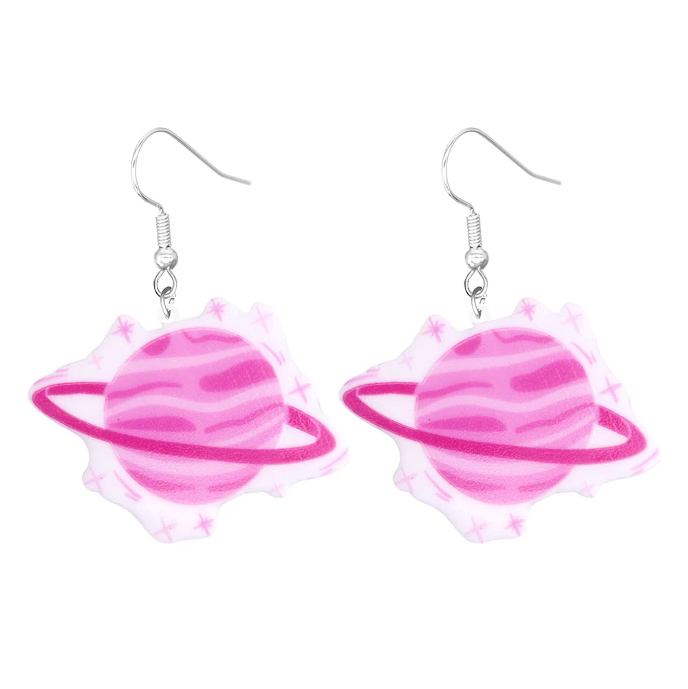 Pink Y2K Acrylic Earrings (Individual Pairs)