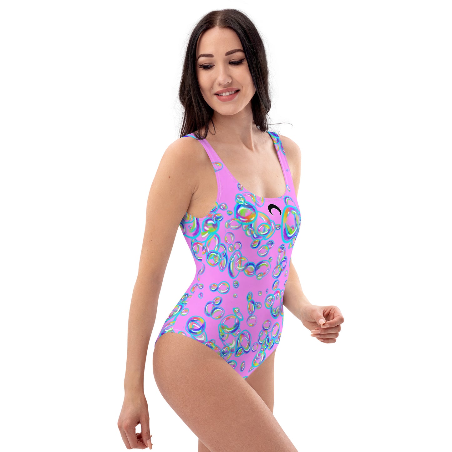 Rainbow Prism Bubbles One-Piece Swimsuit