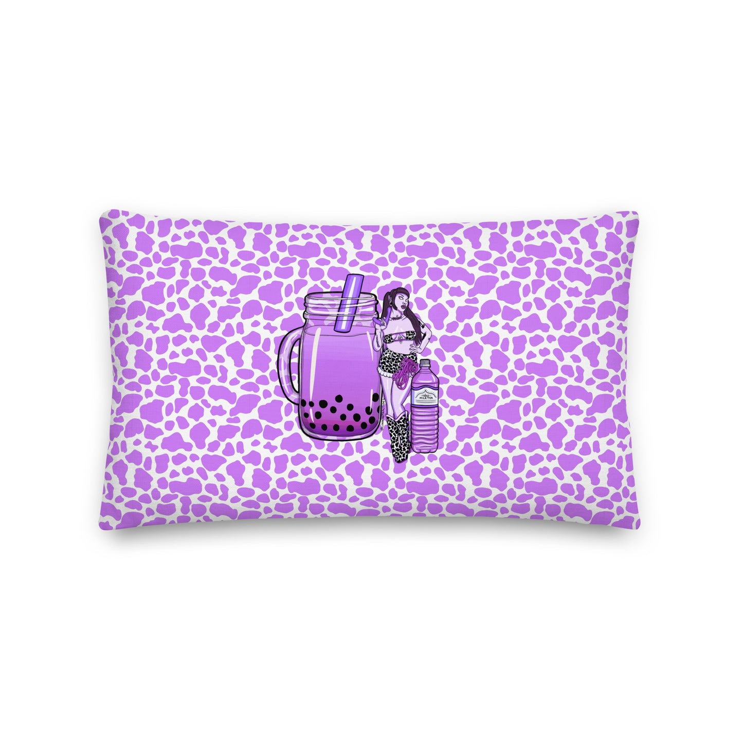 Taro Milk Tea Babe Premium Pillow