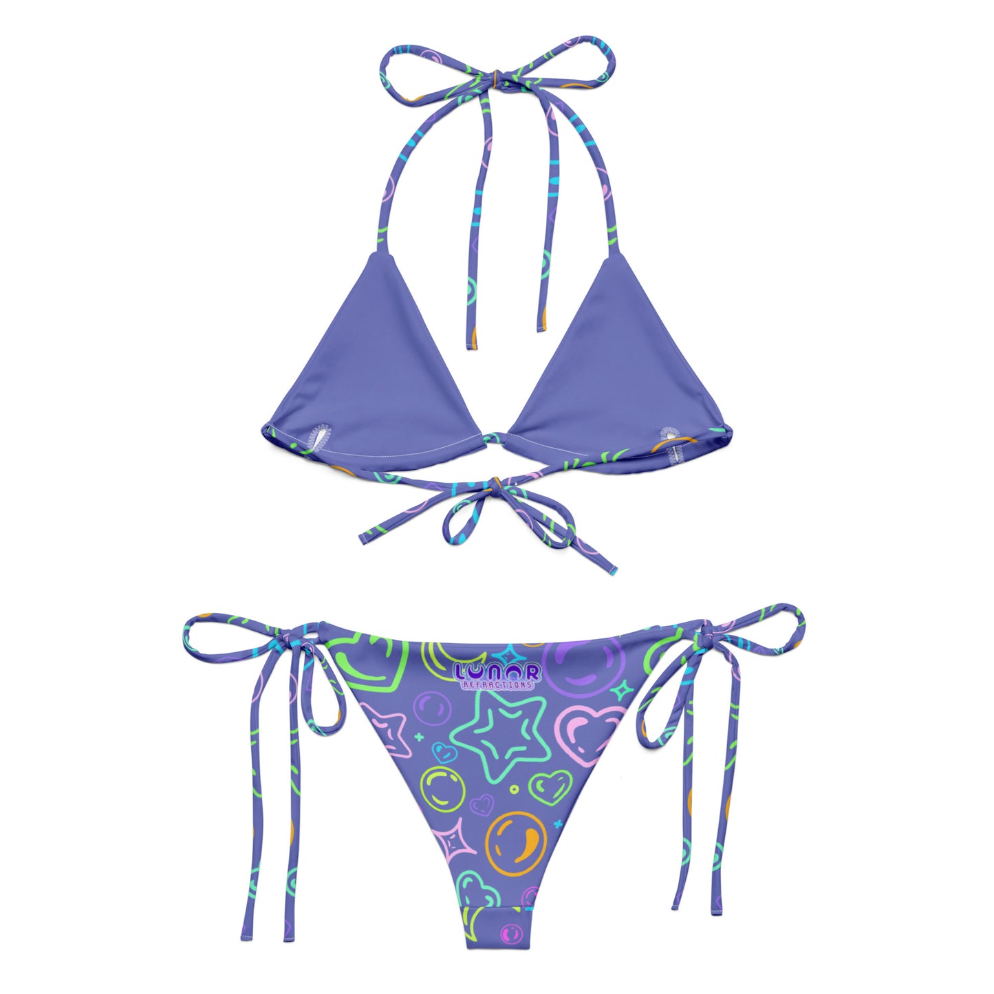 Sour Grape Bubble recycled string bikini