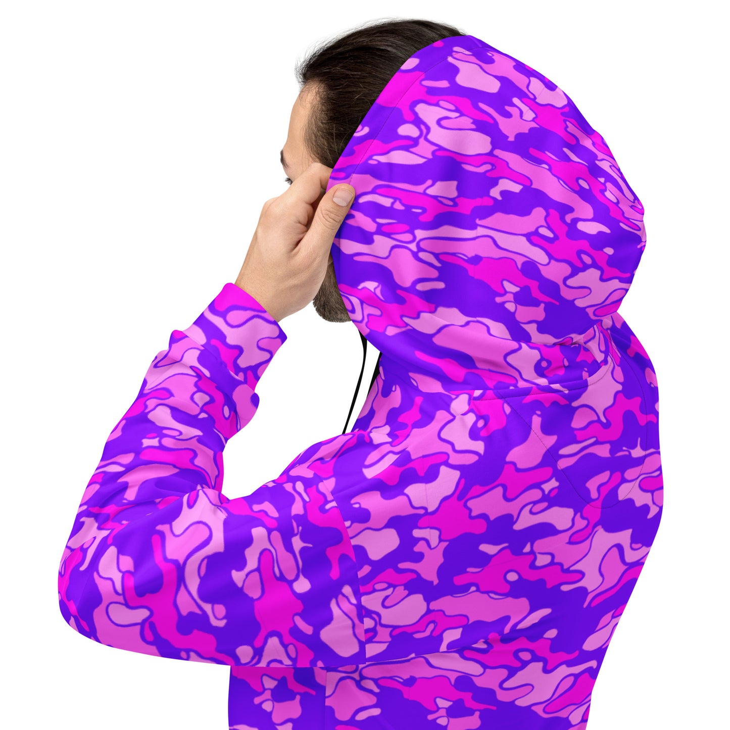 Lieutenant Luna - Pink Camo/Moho Shojo Logo Front Panel Unisex Hoodie
