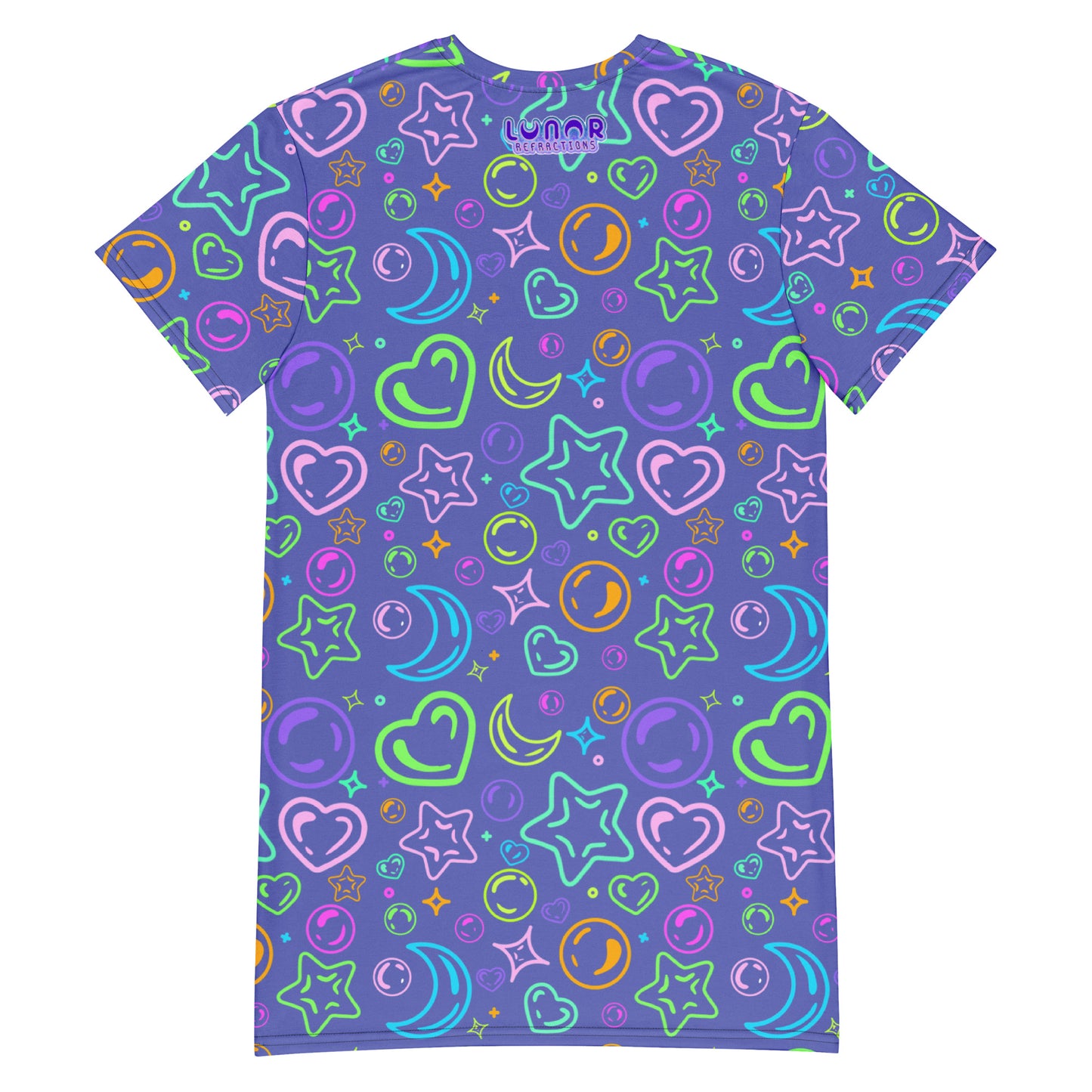 Sour Grape Bubbles T-shirt dress