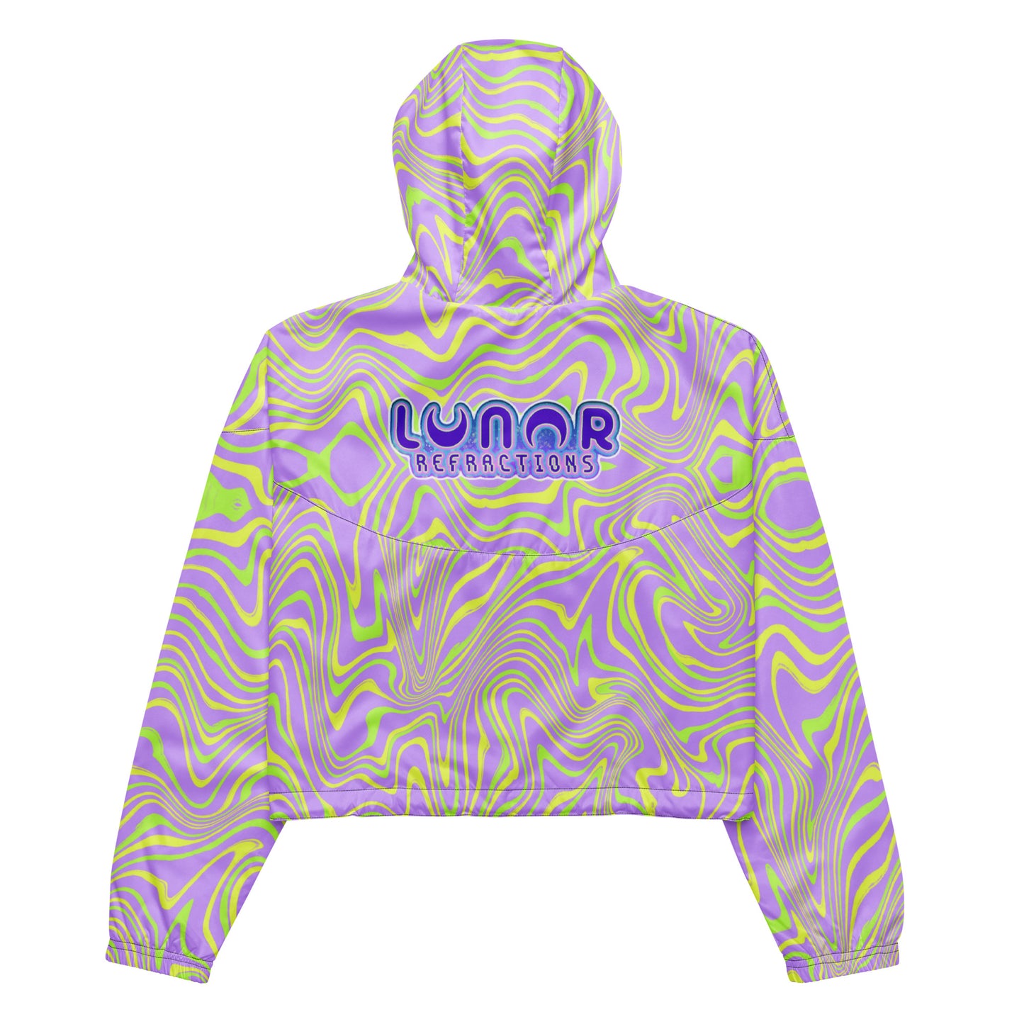 Liquid Lavender cropped windbreaker