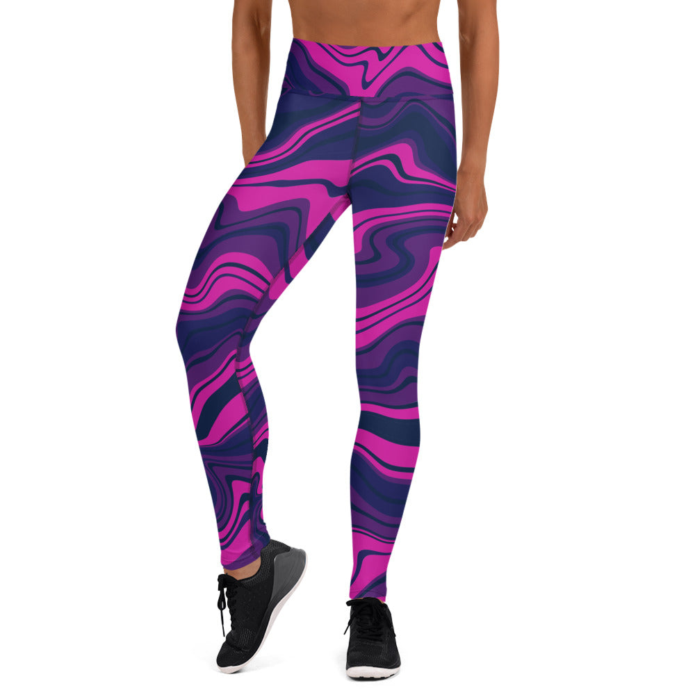 Liquid Berry Yoga Leggings