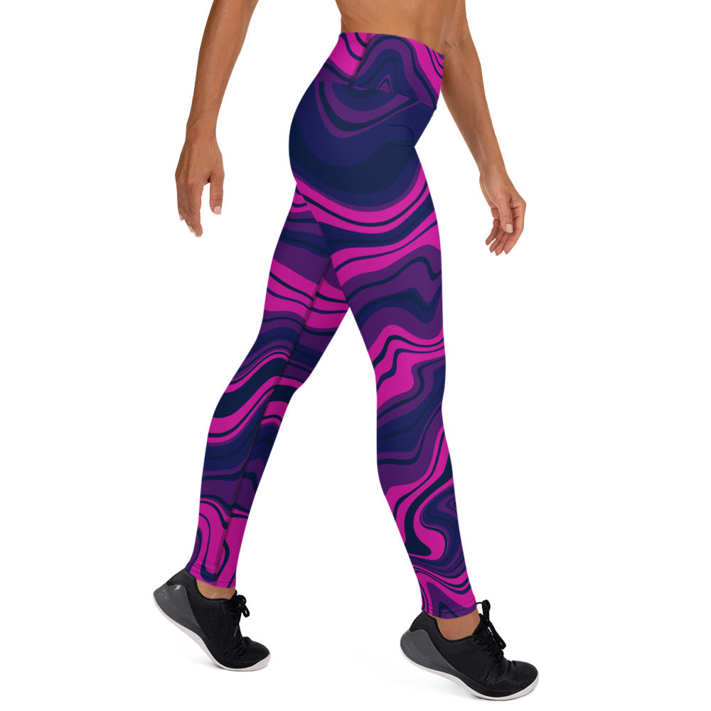 Liquid Berry Yoga Leggings