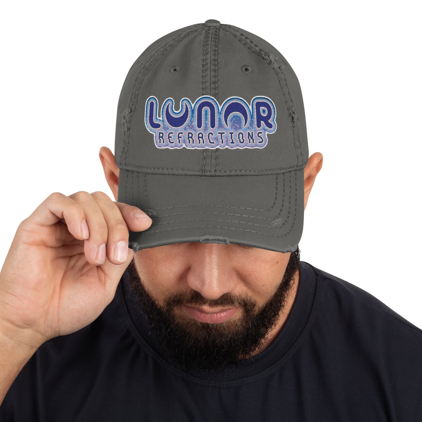 Lunar Essentials - Lunar Refractions Moho Shojo Logo Distressed Dad Hat