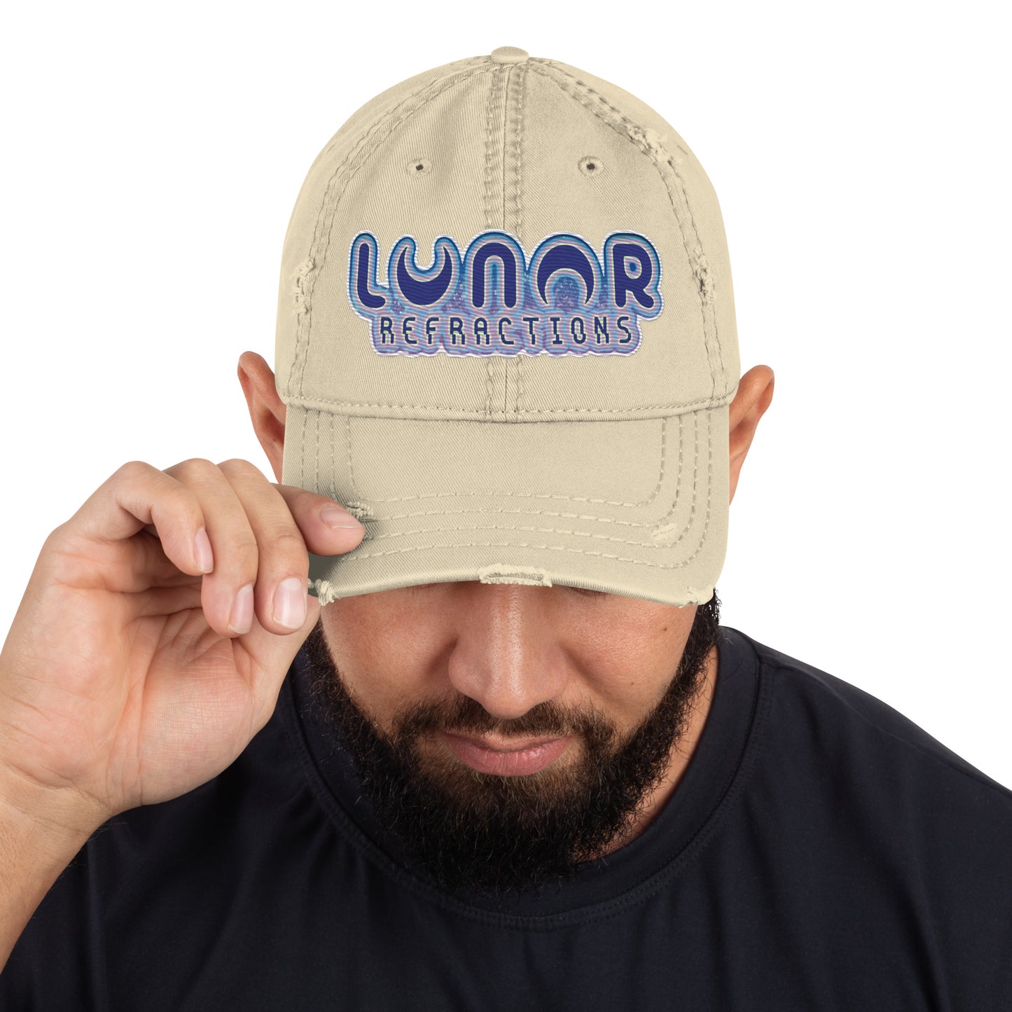 Lunar Essentials - Lunar Refractions Moho Shojo Logo Distressed Dad Hat