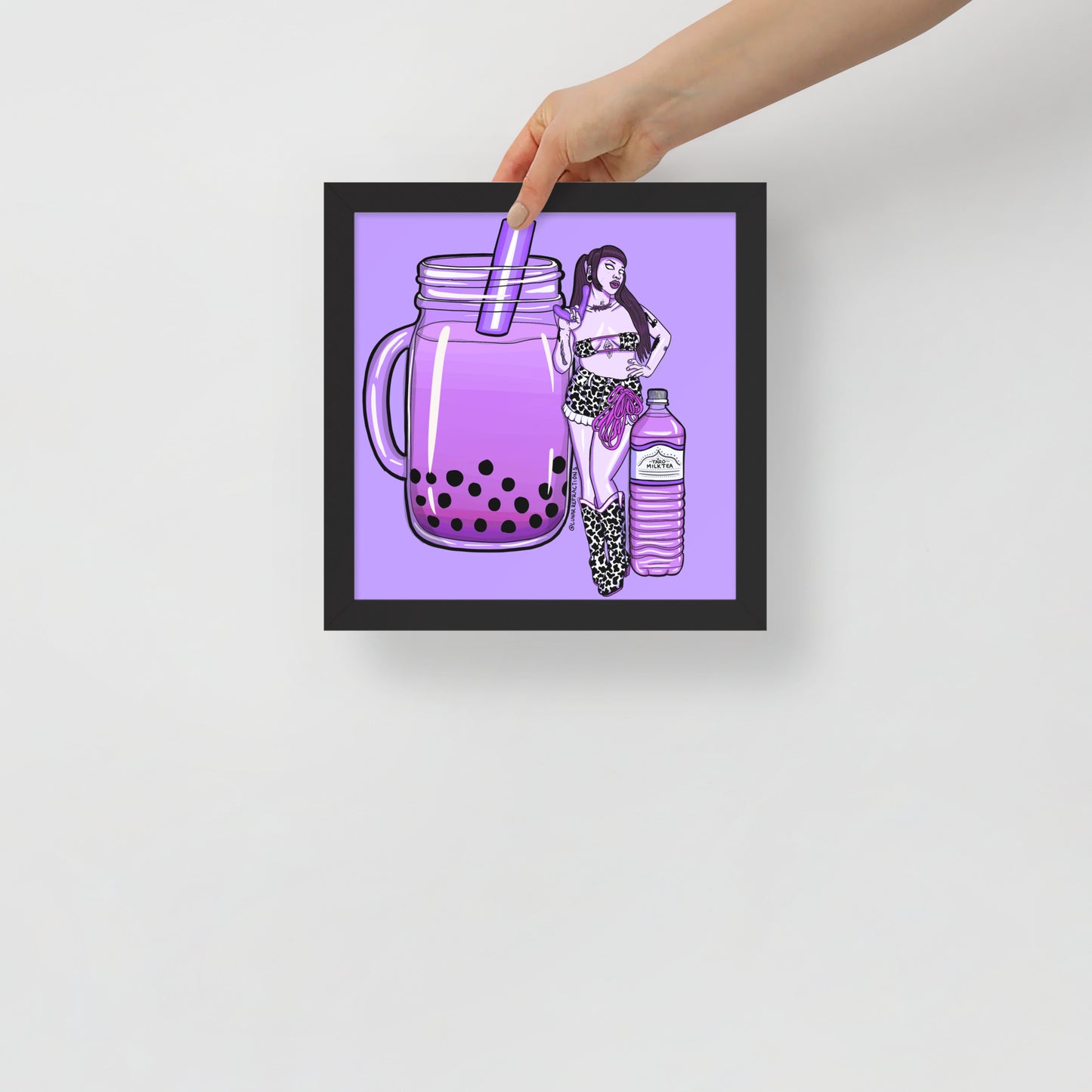 Tarot Mil Tea Babe Framed poster