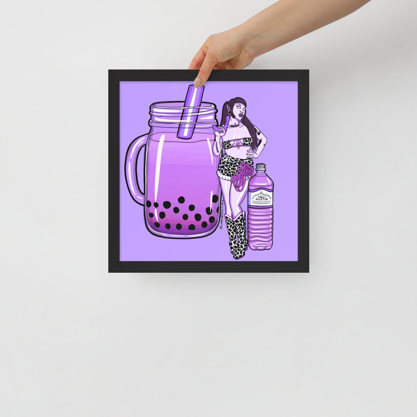 Tarot Mil Tea Babe Framed poster