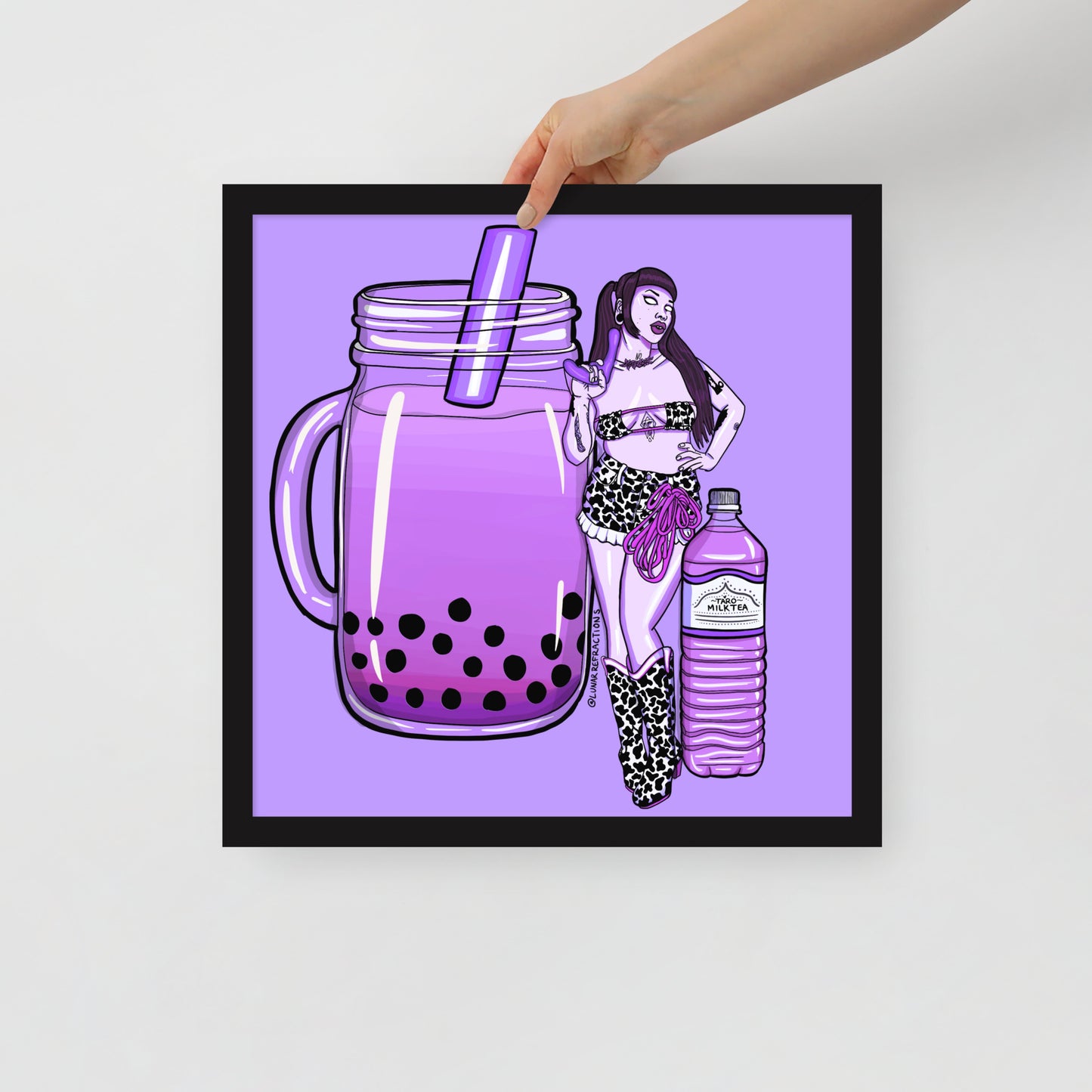 Tarot Mil Tea Babe Framed poster