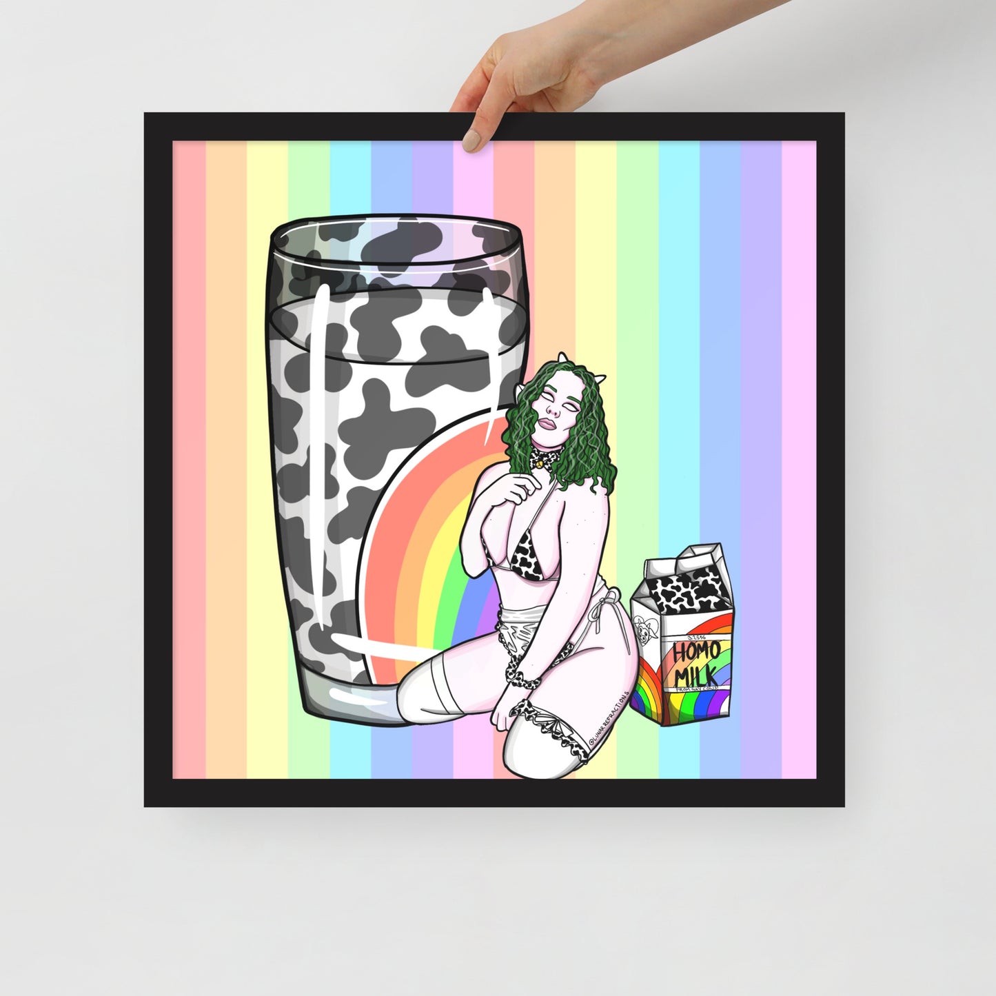 Homo Milk Babe Framed poster
