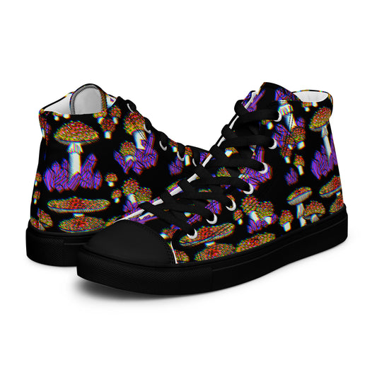 Amanita Amethyst high top canvas shoes (Men’s Sizing)