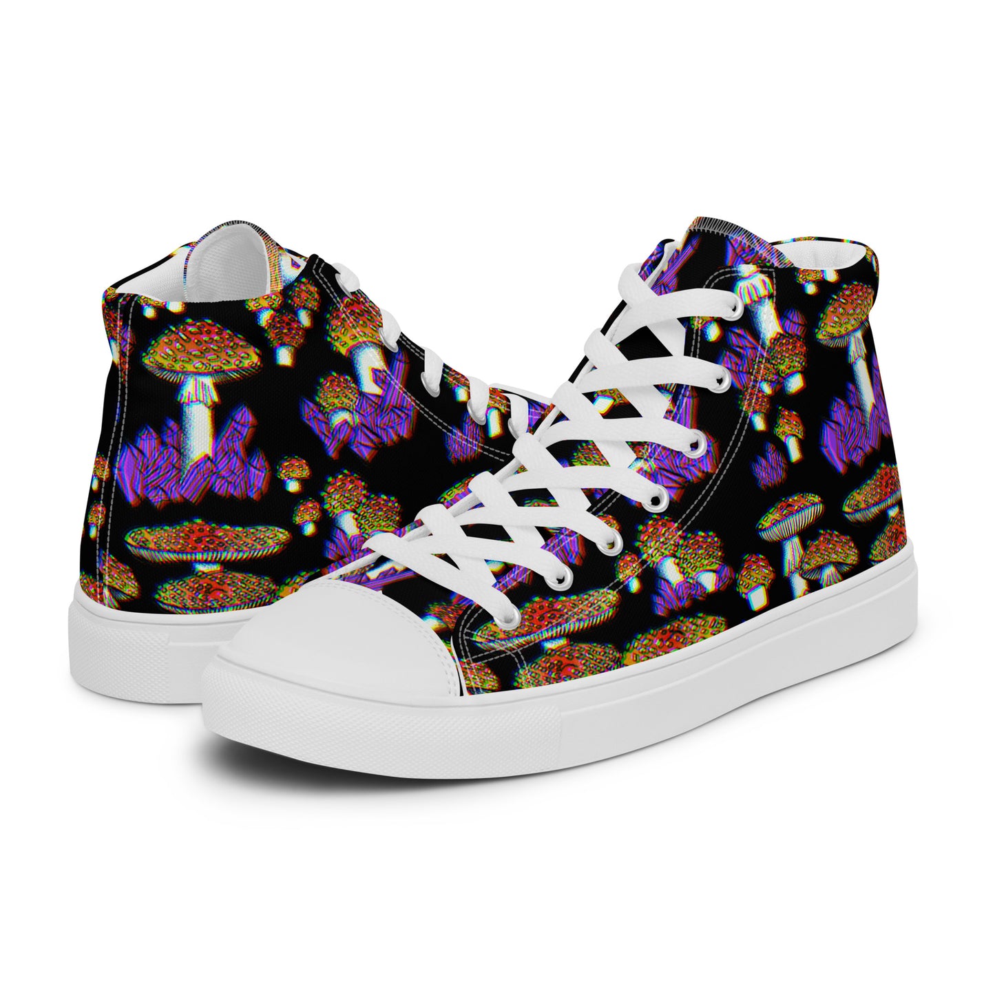 Amanita Amethyst high top canvas shoes (Men’s Sizing)