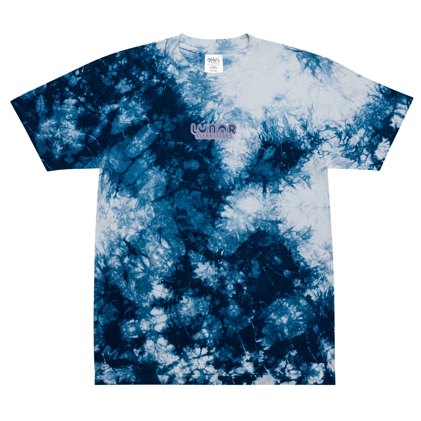 Embroidered Oversized tie-dye t-shirt - Moho-Shojo Logo