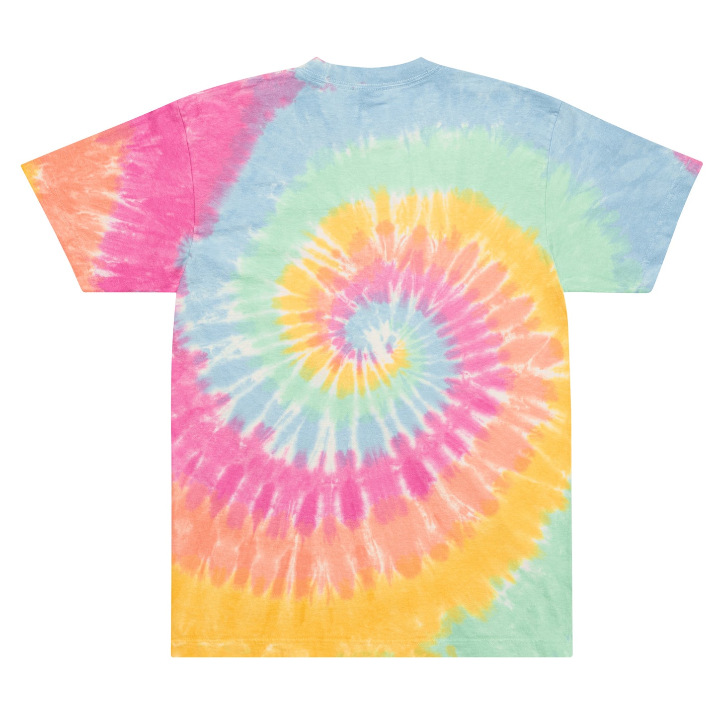 Embroidered Oversized tie-dye t-shirt - Moho-Shojo Logo