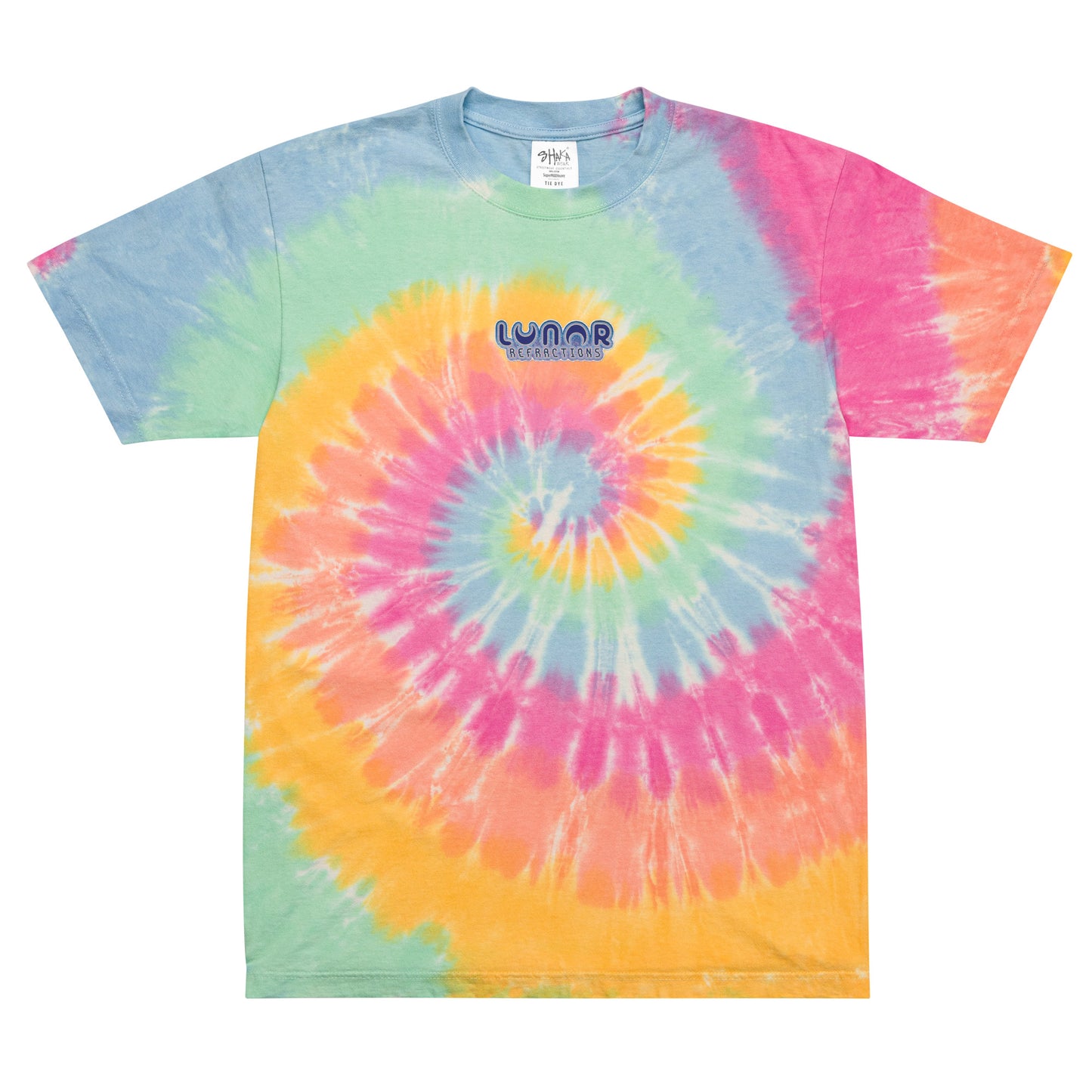 Embroidered Oversized tie-dye t-shirt - Moho-Shojo Logo