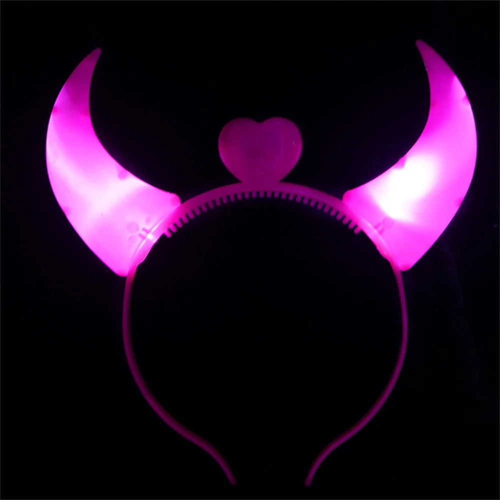 Devil Heart Light up Headband