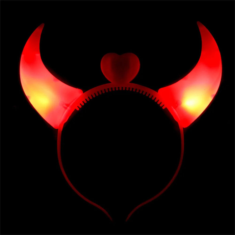 Devil Heart Light up Headband