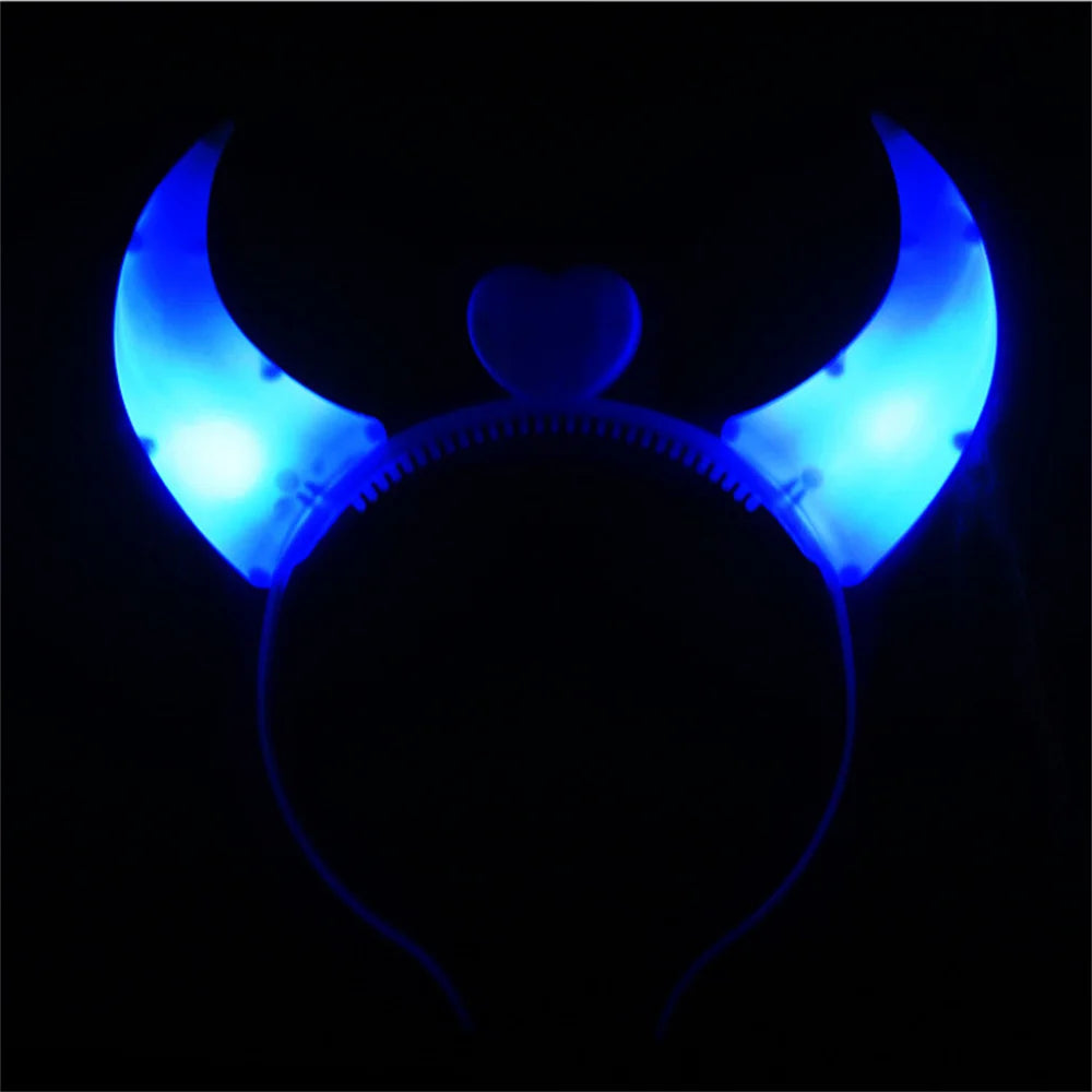 Devil Heart Light up Headband