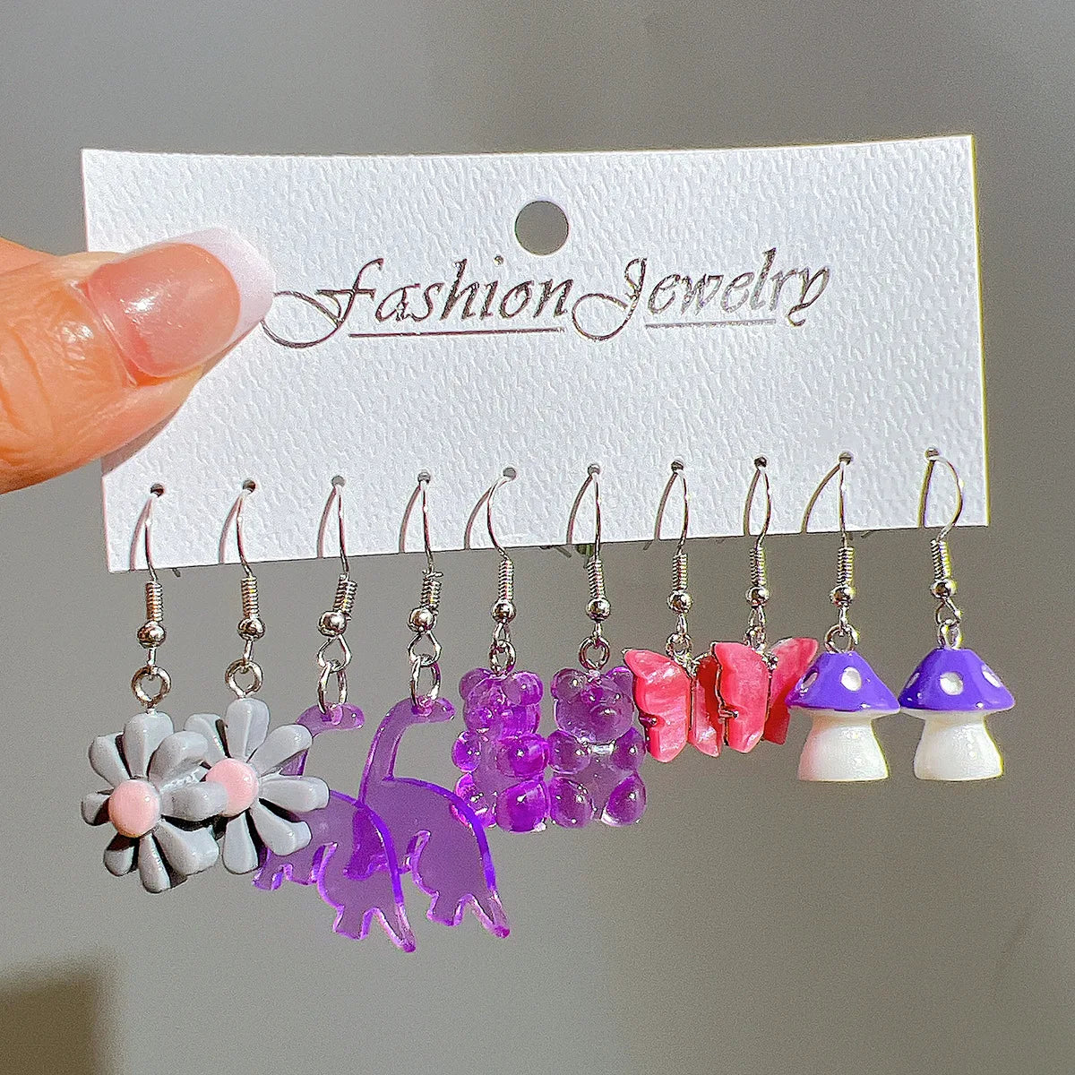 Candy Color Acrylic Small Earrings (Sets)