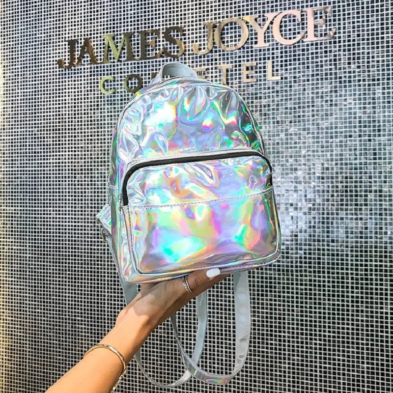 Holographic Mini Backpack