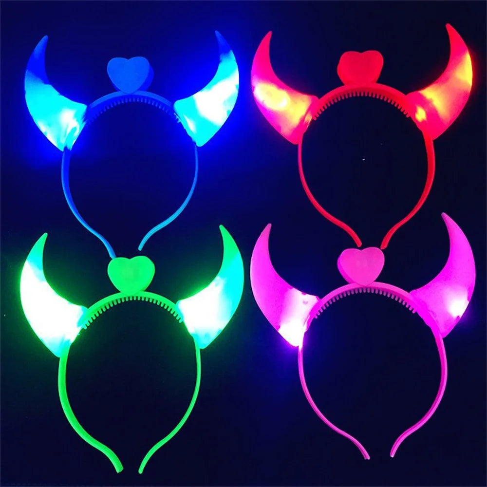 Devil Heart Light up Headband