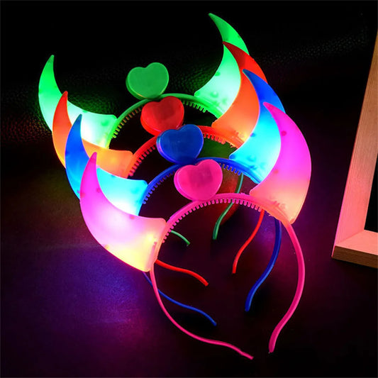 Devil Heart Light up Headband