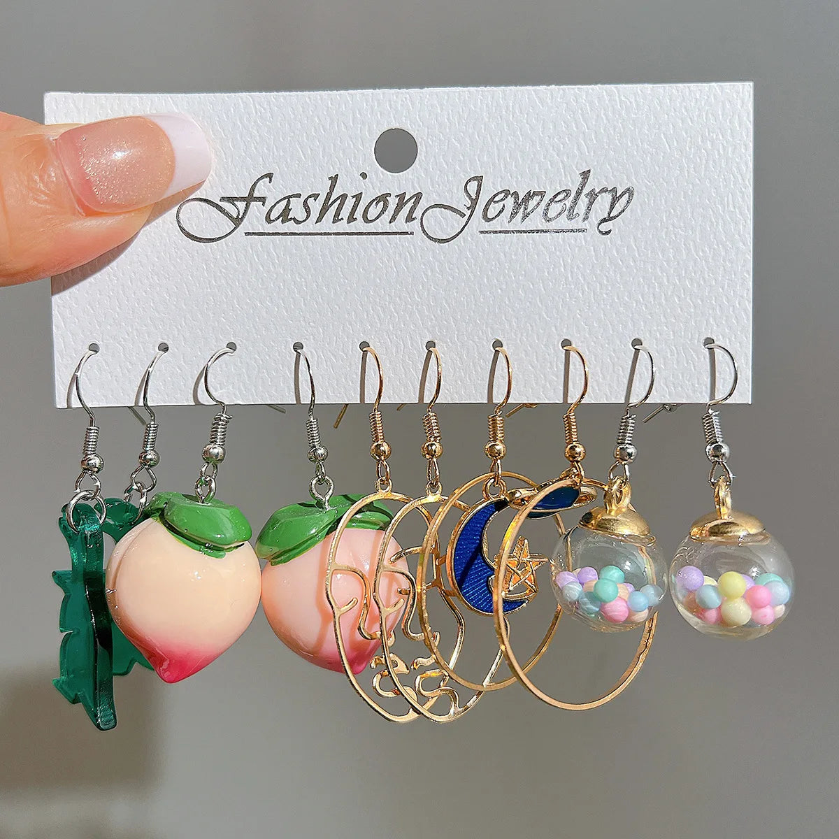 Candy Color Acrylic Small Earrings (Sets)