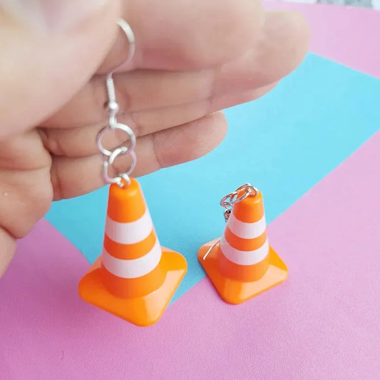 Traffic Cone Earrings