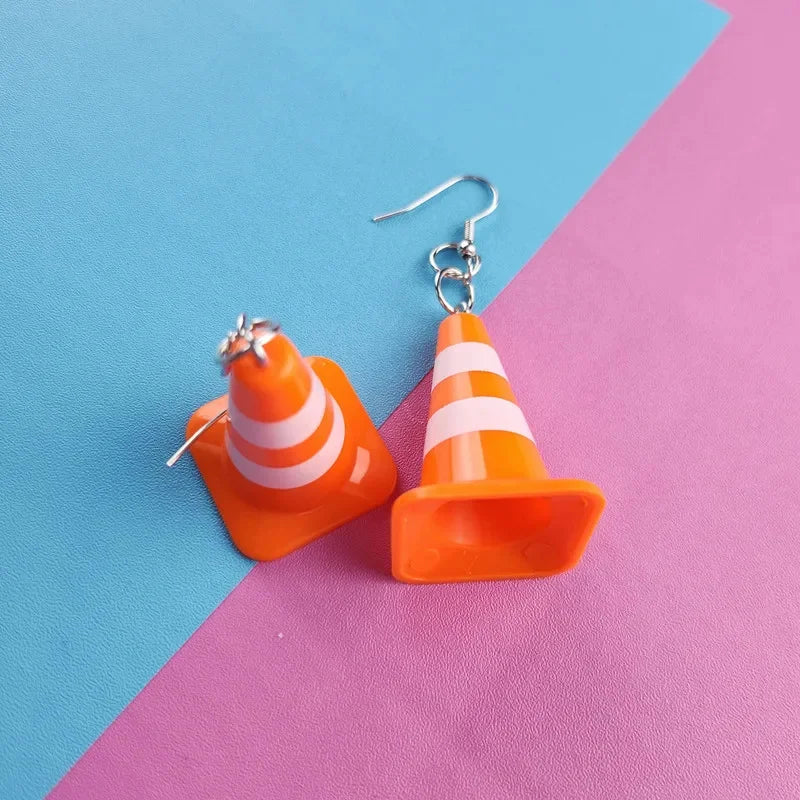 Traffic Cone Earrings