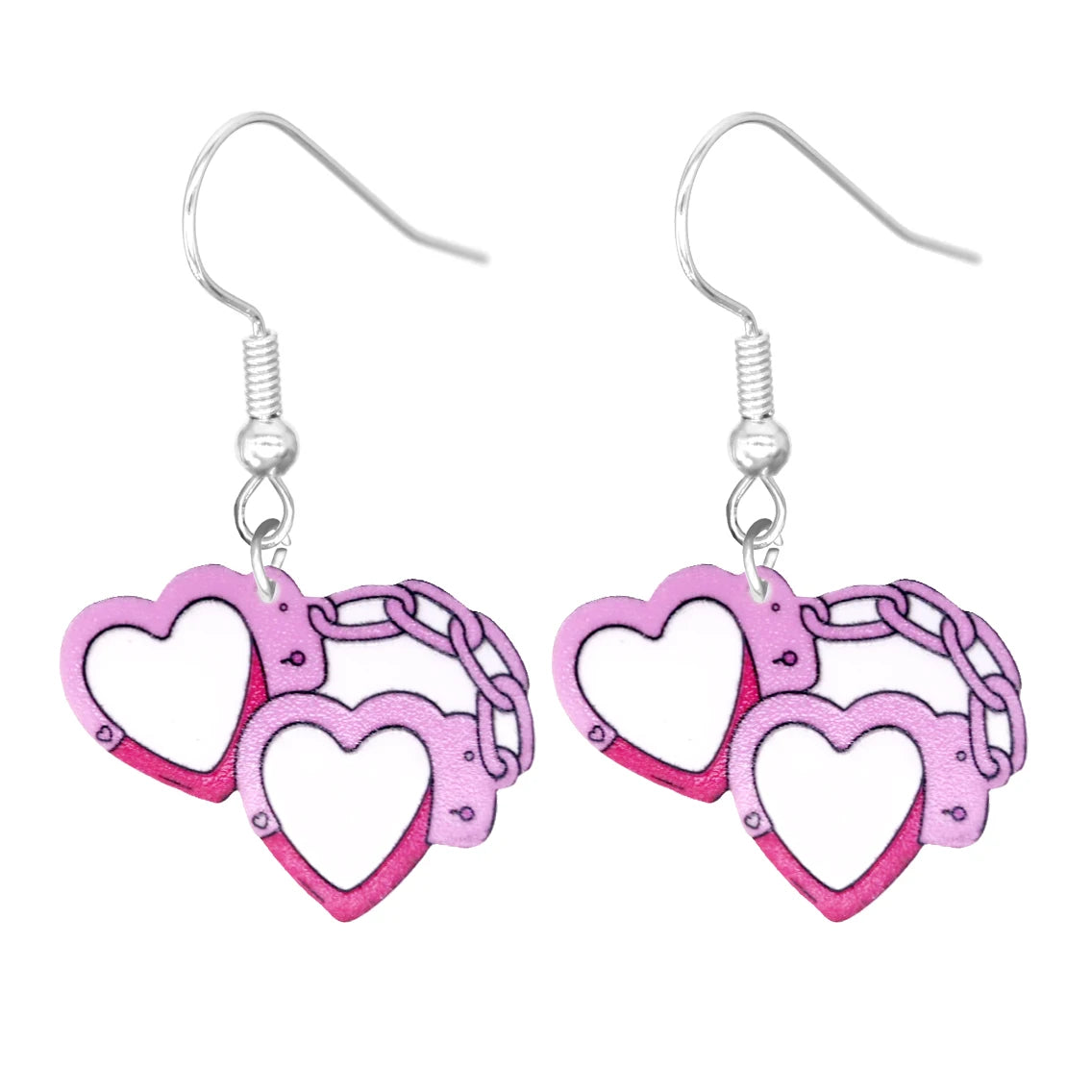 Pink Acrylic Earrings (individual Pairs)