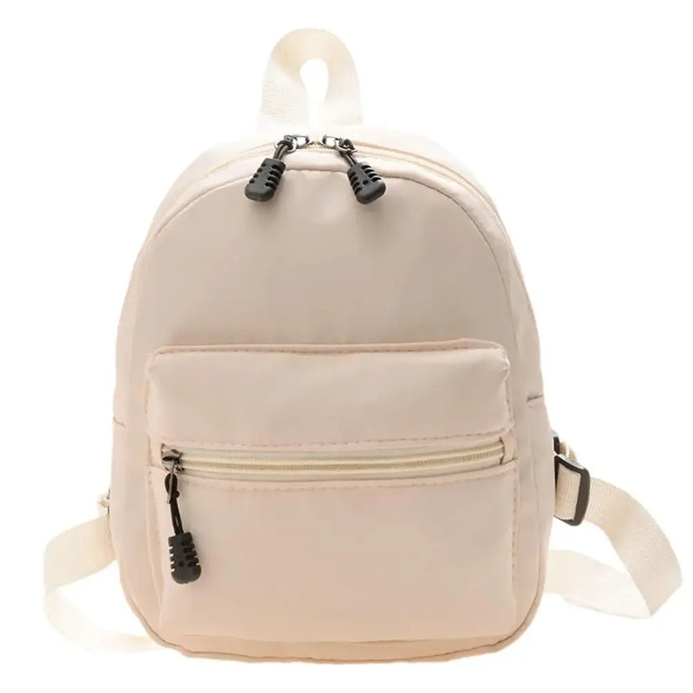 Nylon Solid Color Mini Backpack