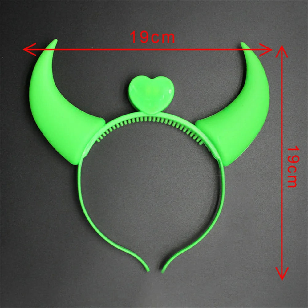 Devil Heart Light up Headband