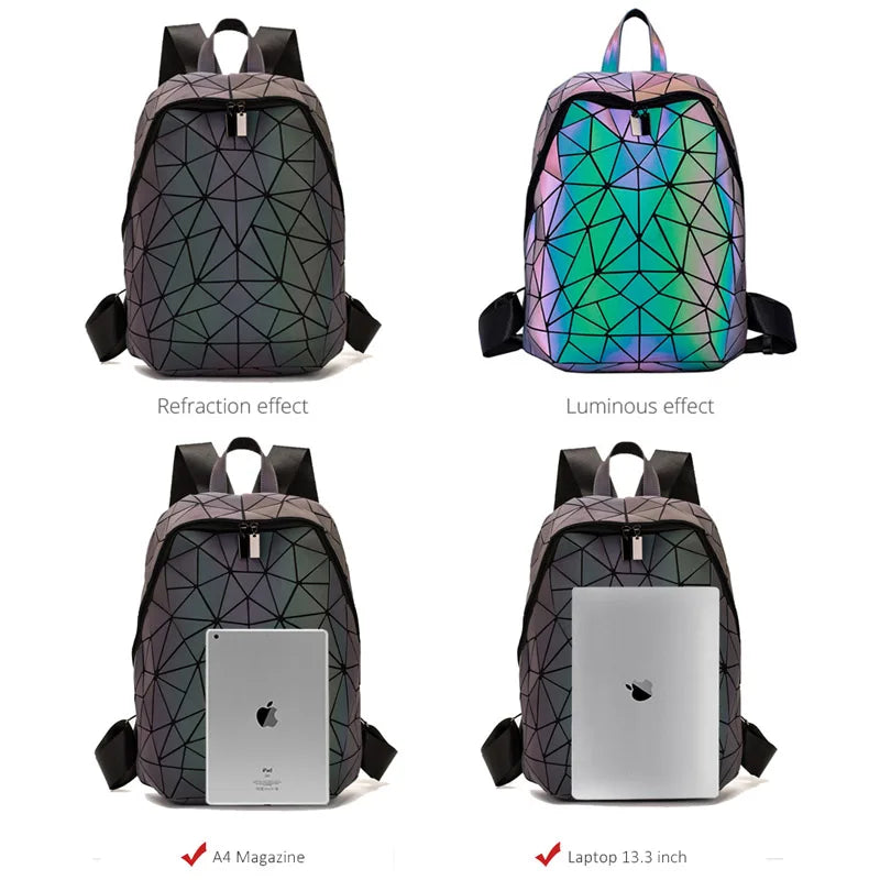 Rainbow Reflective Foldable Bags