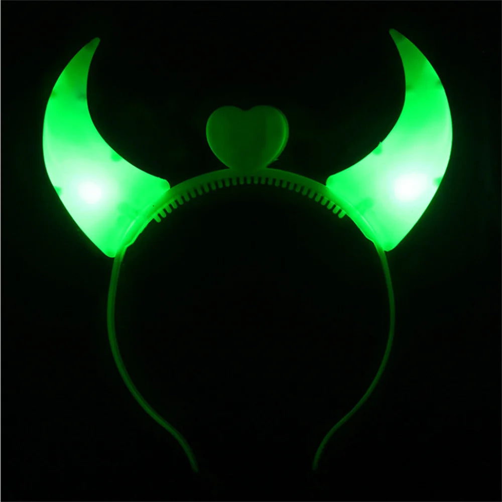 Devil Heart Light up Headband