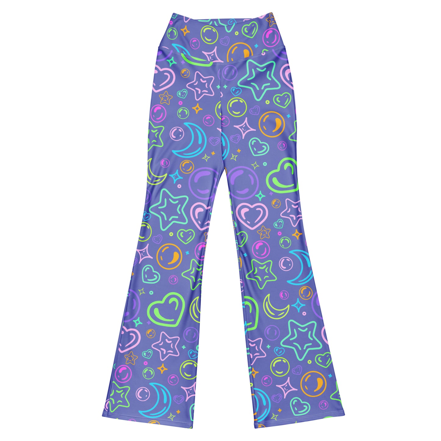 Sour Grape Bubbles Flare leggings